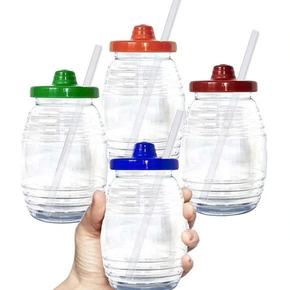 Vitroleros 6 Pack 16 oz Excellent Quality with straws - Picture 4 of 6